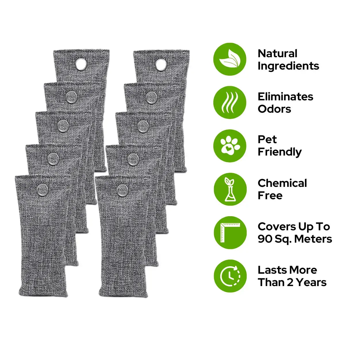 10 Charcoal Bags